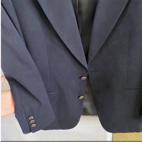 Men's Nino Cerruti Fully Lined Wool Sports Coat Blazer Size 44R - Picture 3 of 9